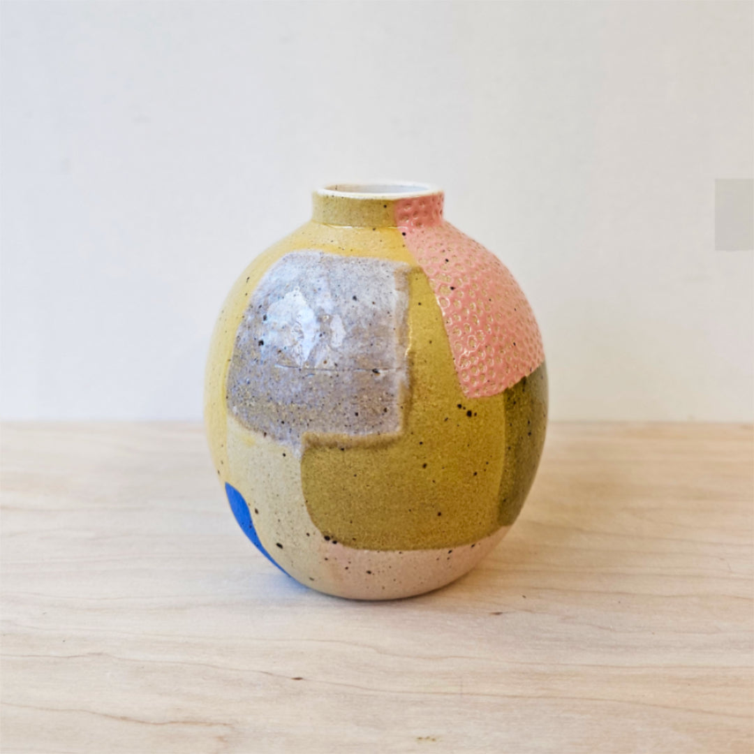 Hand-thrown Stoneware Bud Vase