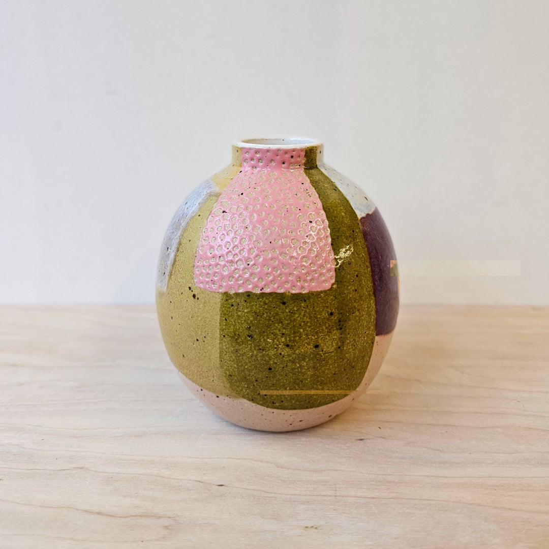 Hand-thrown Stoneware Bud Vase